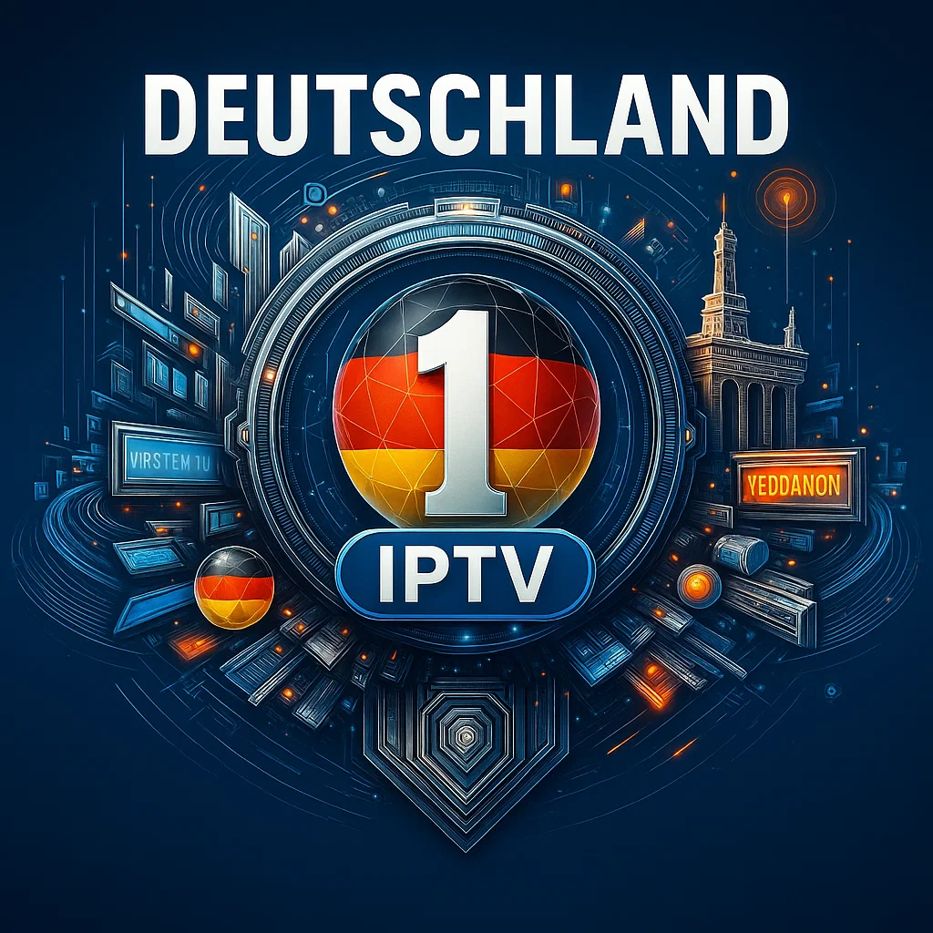 Mann nutzt Smartphone und Smart TV, um IPTV kaufen und sofort streamen zu können